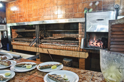 Kitchen in Gato Blanco Restaurant