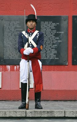 Guard at the Memorial for the Fallen of the Maldives