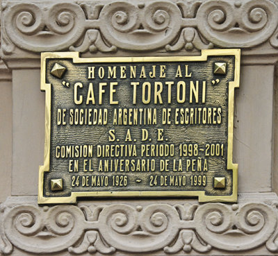 Cafe Tortoni Sign