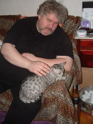 Rolf and his cat :)