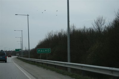 We are driving in to Malm
