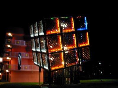 January 1 2009  Rubix Cube-Pop Century Resort-Walt Disney World