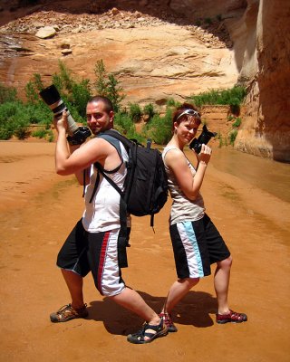 Wes and Markai on another adventure at Lake Powell