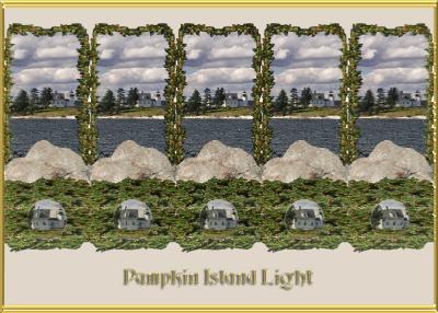Pumpkin Island Light Stereogram