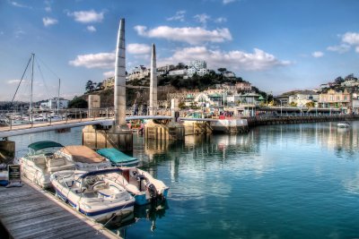 Bridge and harbour, Torquay, Devon