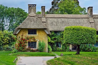 Thatched house, Barrington, Somerset