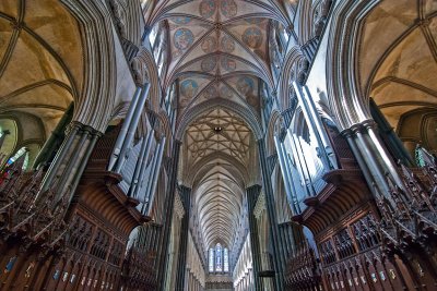 Organ pipes & ceiling, Salisbury Cathedral (1549)