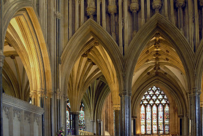 Golden arches, Wells Cathedral