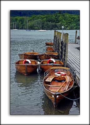Rowing boats, Bowness, Lake Windermere, Cumbria