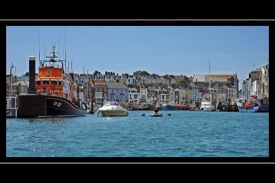 Lifeboat and harbour, Weymouth, Dorset