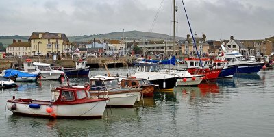 Line of boats, West Bay