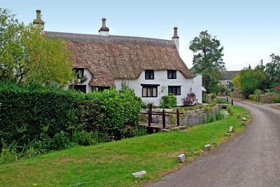 Thatched house, Knole (1864)