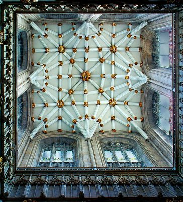 York Minster ~ tower ceiling