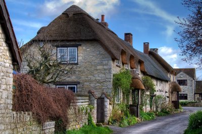 Thatched houses, Queen Camel, Somerset (4320)
