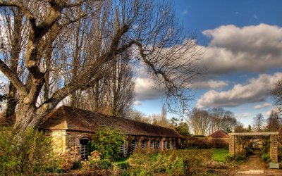 Trees and stables, Barrington (2413) 