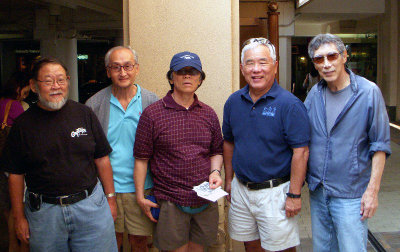 Chester, Wallace, Bob. Roger. Roy 1-9-10 get-together