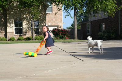 she's got the lead!