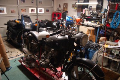 A couple new mouths to feed....1965 BMW R60/2...Plus a New Addition