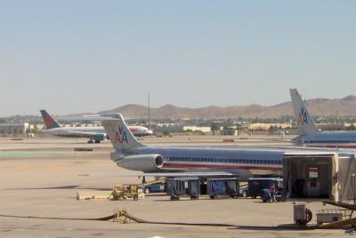 FROM BOARDING AREA  AT SKY HARBOR (PHX) MAY 2005