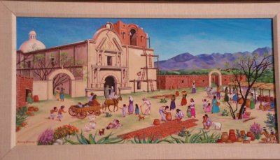 PAINTING OF THE MISSION AT TUMACACORI