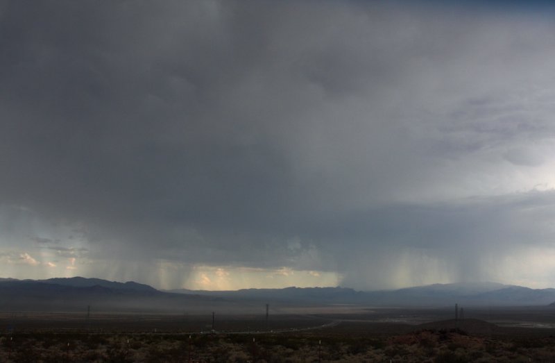 Rain at Boulder City limits Hwy 95