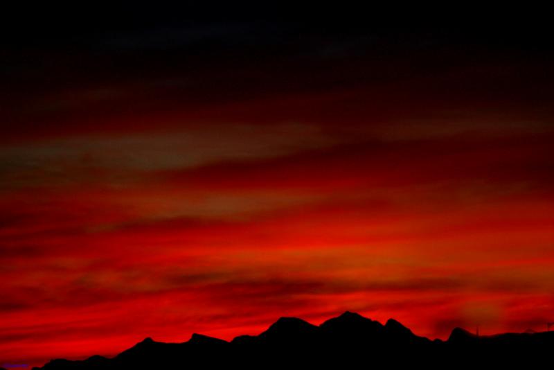 Vegas sunset.