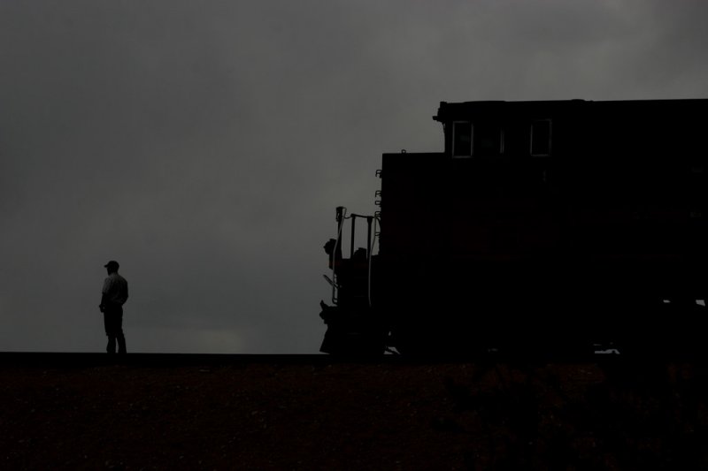 Waiting for a train