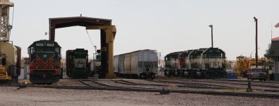 Parker Az AZCR rail yard