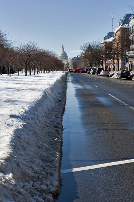 Day after: One well-plowed street