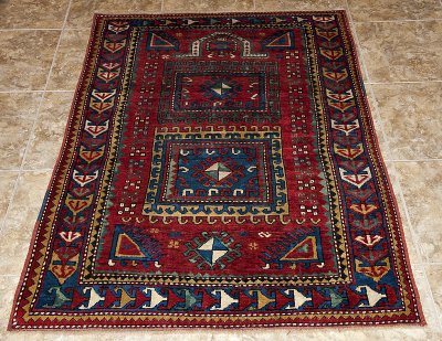 Caucasian prayer carpet, Daghestan (?)