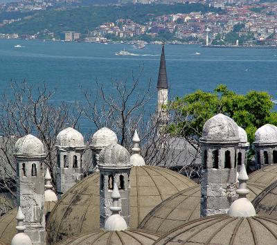 Bosporus view from Sleymaniye