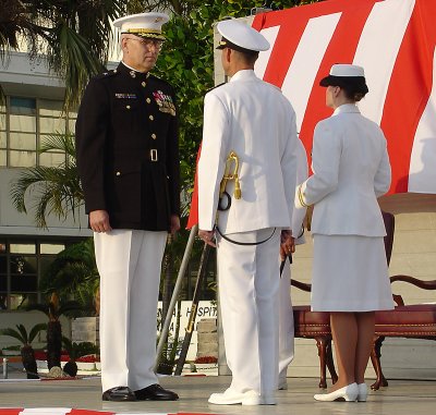 Naval change of command