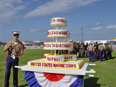 USMC birthday cake