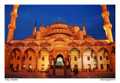 Blue Mosque during Dusk