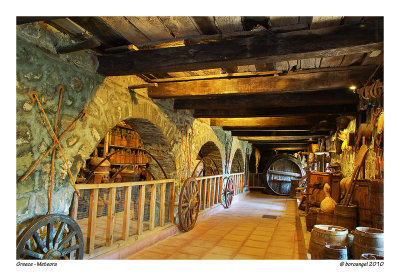 Interior of Great Meteoron Monastery