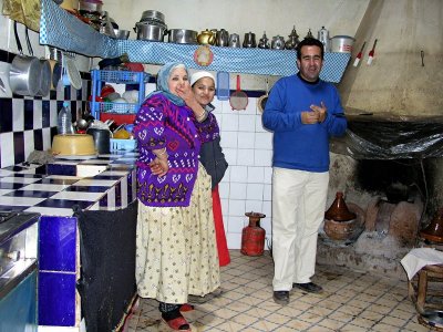088 Post trip - day out in Atlas Mts.- Amizmiz Village home kitchen.JPG
