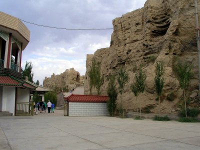 Outside Turfan - entrance to Jiaohe ruins