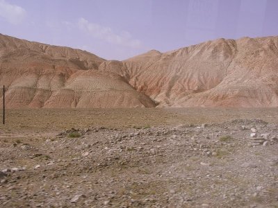 Magnificently colored hills - enroute to Irkeshtam Pass