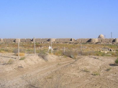 Mary, Turkmenistan - ruins of Merv - old walls