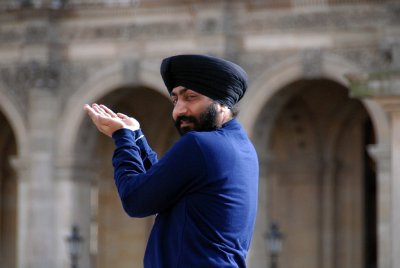 Sikh au Louvre.