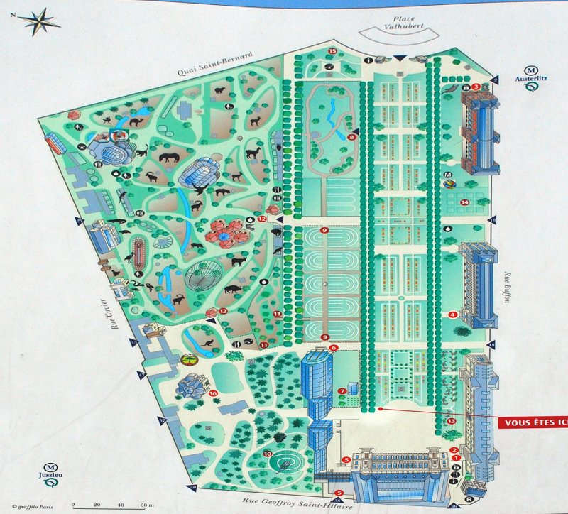 Map of Jardin des Plantes