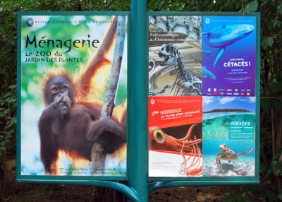 Sign at Jardin des Plantes