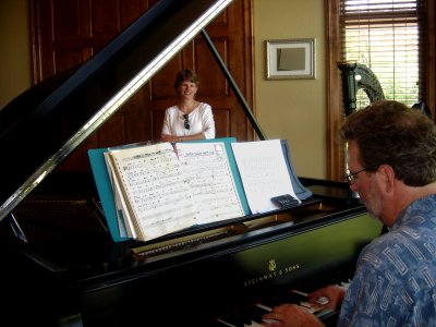 Bob Pachner on piano