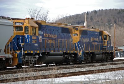 NECR 3859 & 3857 at White River Jct