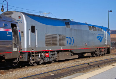 Ethan Allen Express at Rutland 4/3/10