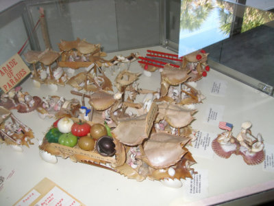 The Shell Museum had a Country Fair display made of shells