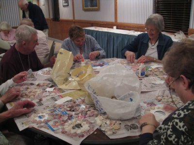 I tried to get pictures of everyone at the craft night.