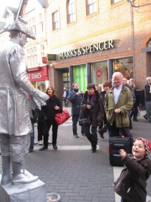 Then he figured out that the statue  was a real person