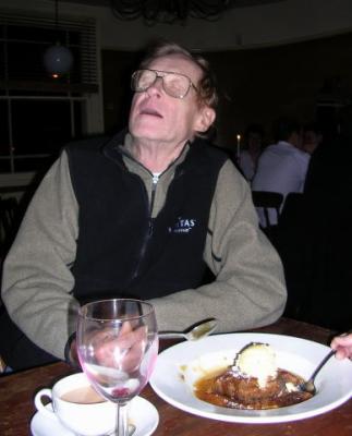Jerry in agonized ecstasy over Heavenly Delight