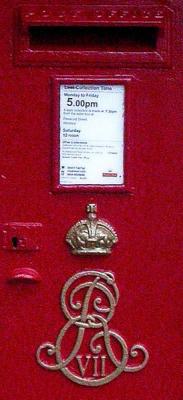The Queen's mail box, naturally